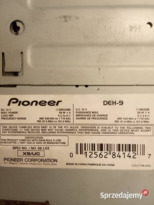 Pioneer DEH9 z CD z głośnikami Zabrze