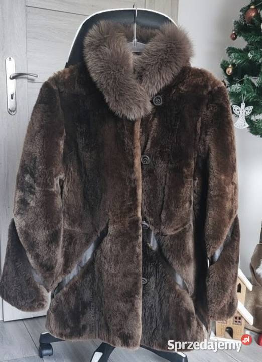 Futro naturalne czekoladowe 3840 sprzedam