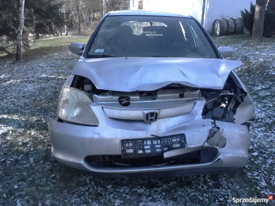 sprzedam honda civic uszkodzona okazja Brzozów