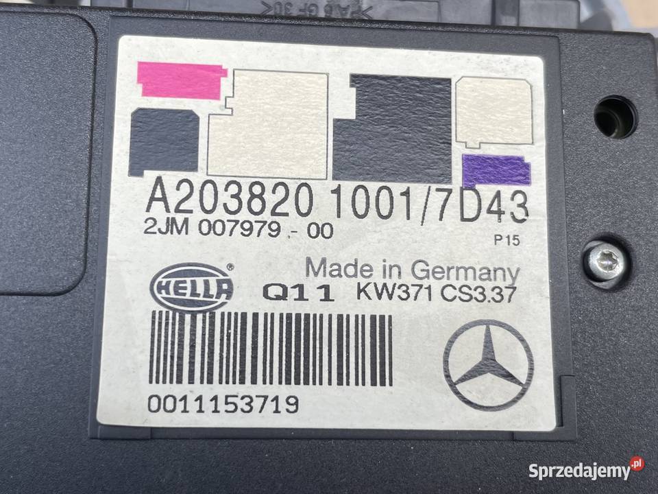 A2038201001 lampka podsufitki Mercedes c w203 Szczecin