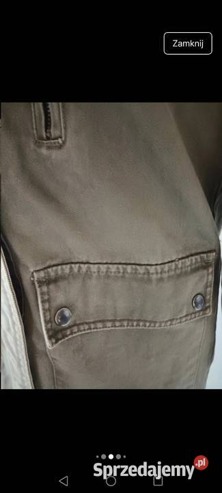 Kurtka jeansowa khaki wiatrówka jesień 2YK