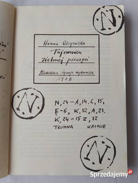 TAJEMNICA ZIELONEJ PIECZĘCI Hanna Ożogowska Hajnówka