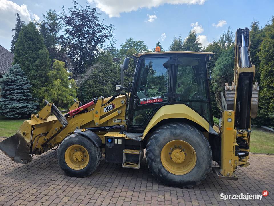 Caterpillar CAT 428 Koparkoładowarka super stan Łubie