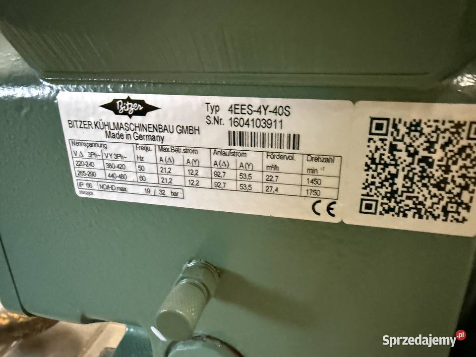 Sprężarka chłodnicza Bitzer 157kW5C 40C opolskie Paczków