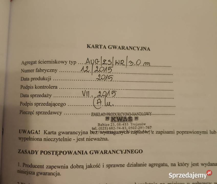 Gruber 3m KWAS Krasna Wieś