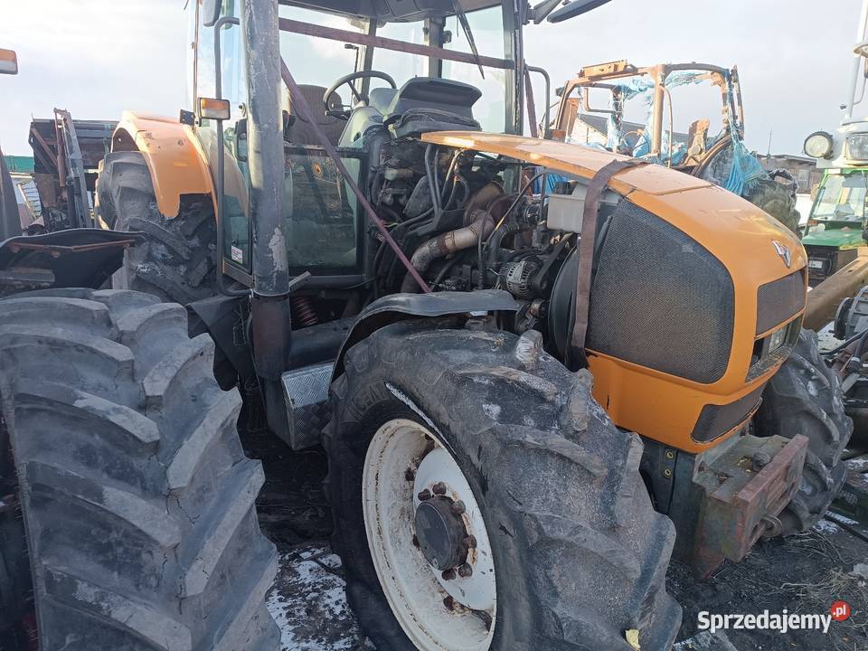 Ciągnik rolniczy Renault Ares 620RZ uszkodzony Amortyzacja kabiny