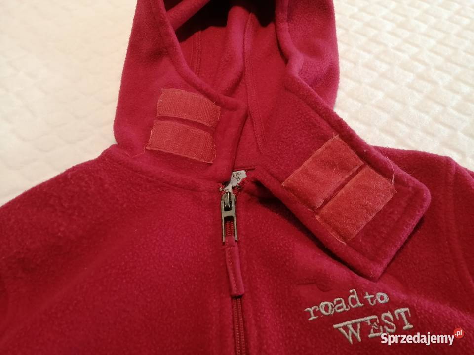 Bluza polarowa rozpinana ciepła z kapturem 116 Czeladź