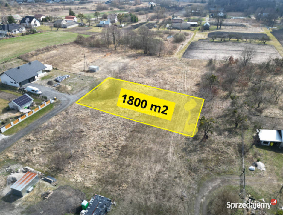 Działka budowlana 1800 m2 w Rudce koło Chełma 58.5m Grunty i działki lubelskie Rudka