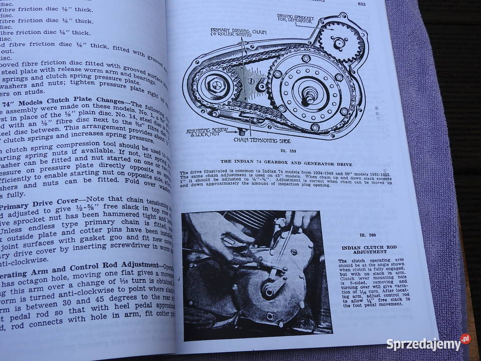 Indian Scout Chief Four Military serwis nie Motoryzacja