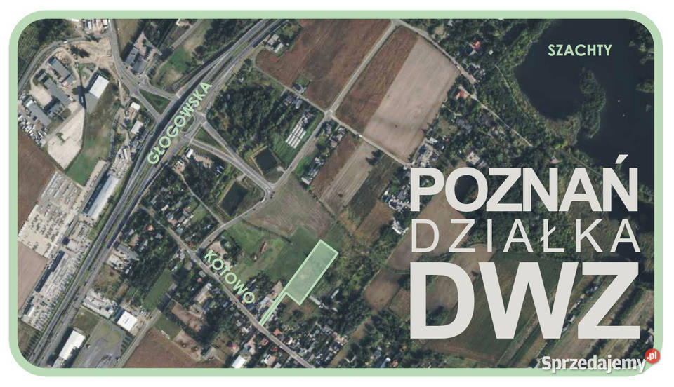 Działka budowlana z DWZ w Poznaniu pod zespół 52m Poznań sprzedam