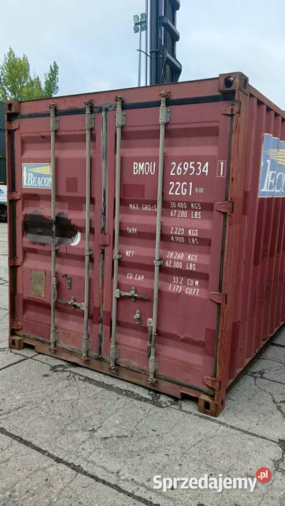 Sprzedam kontener morski używany dostępny ręki Warszawa sprzedam