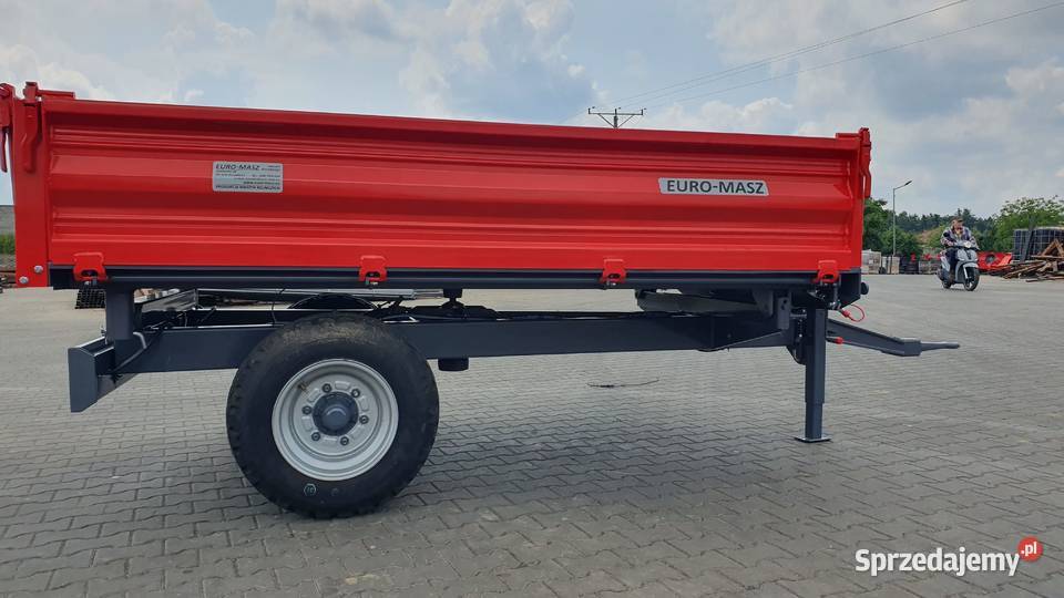 Przyczepa rolnicza ładowność 3t EuroMasz nieuszkodzony świętokrzyskie Kielce sprzedam