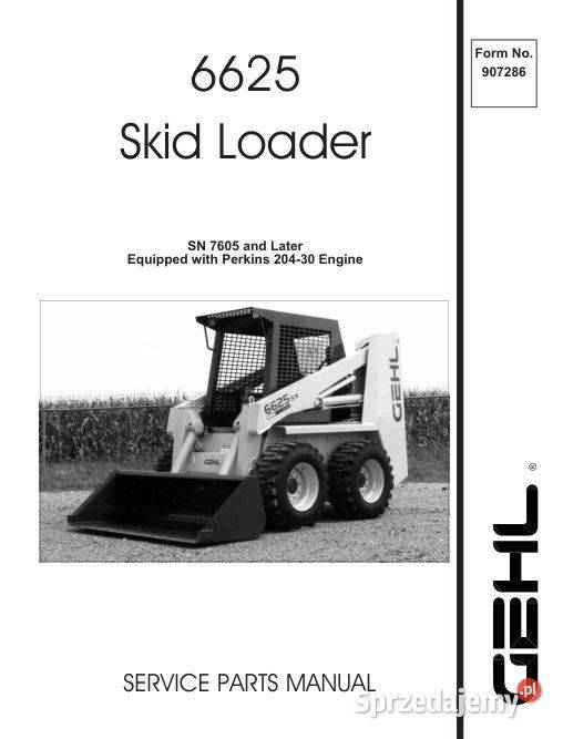 GEHL V270 6625 4610 280 katalog części Kielce