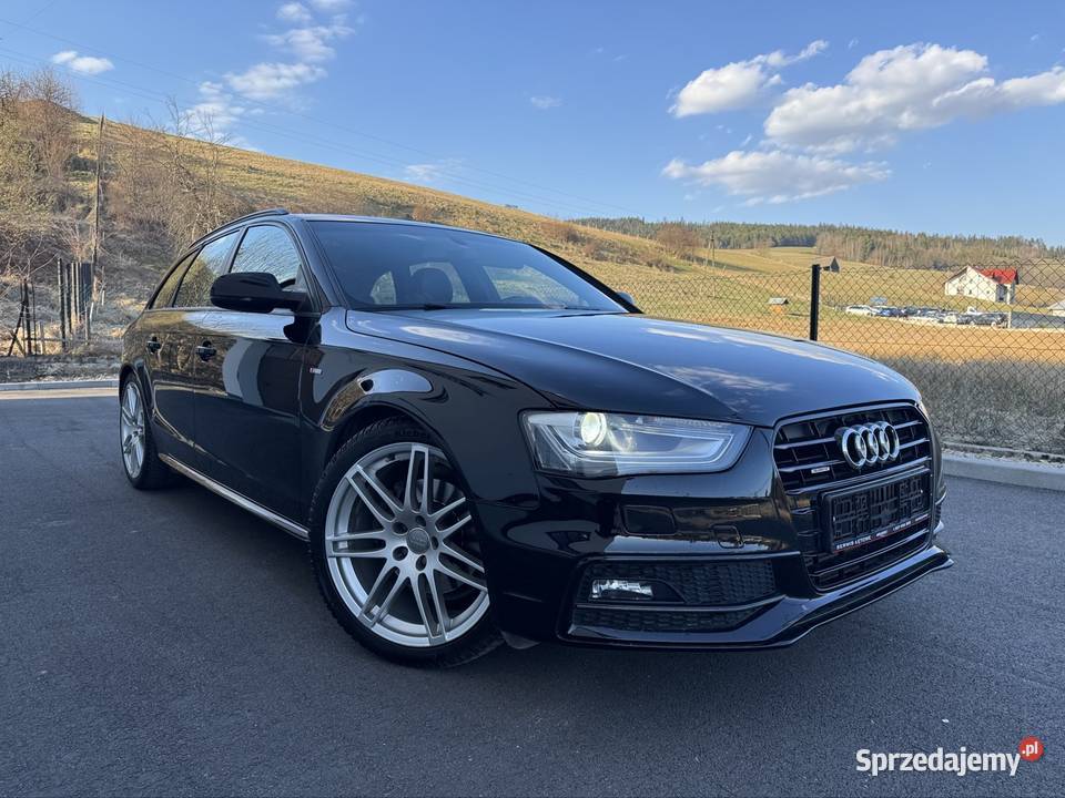 Audi A4 Avant Niski przebieg serwis ASO sline przyciemniane szyby Mszana Górna