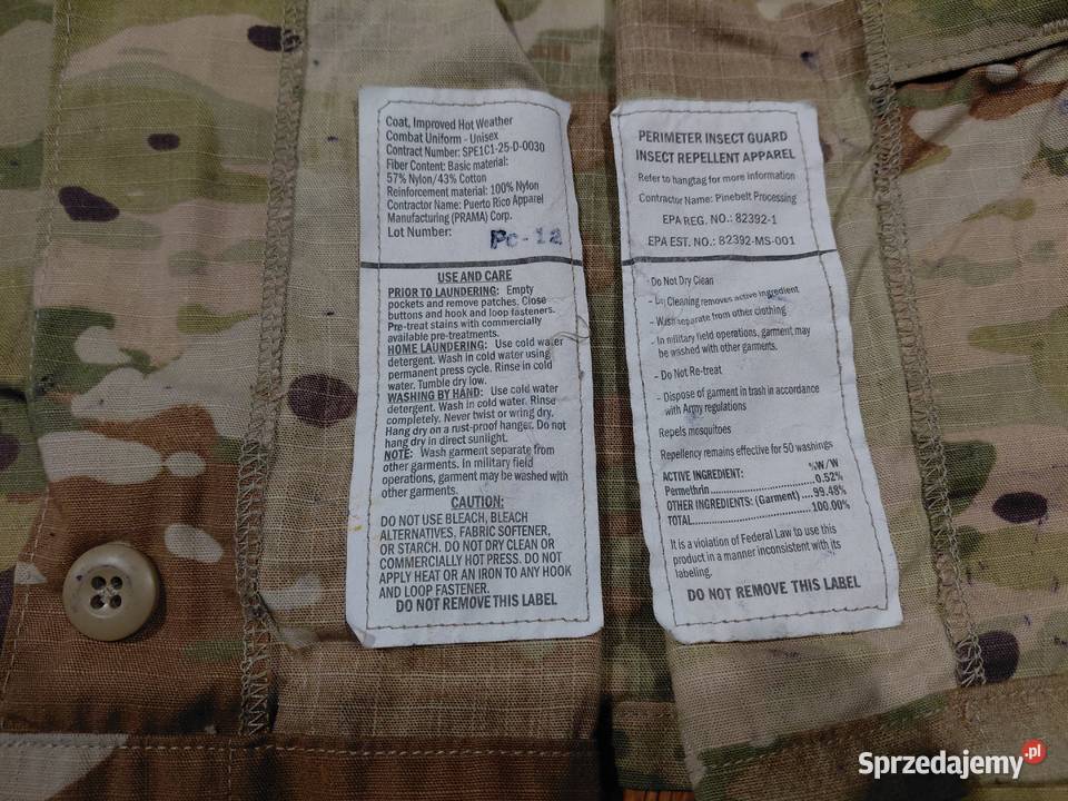 Bluza IHWCU multicam ocp X Large long Wrocław