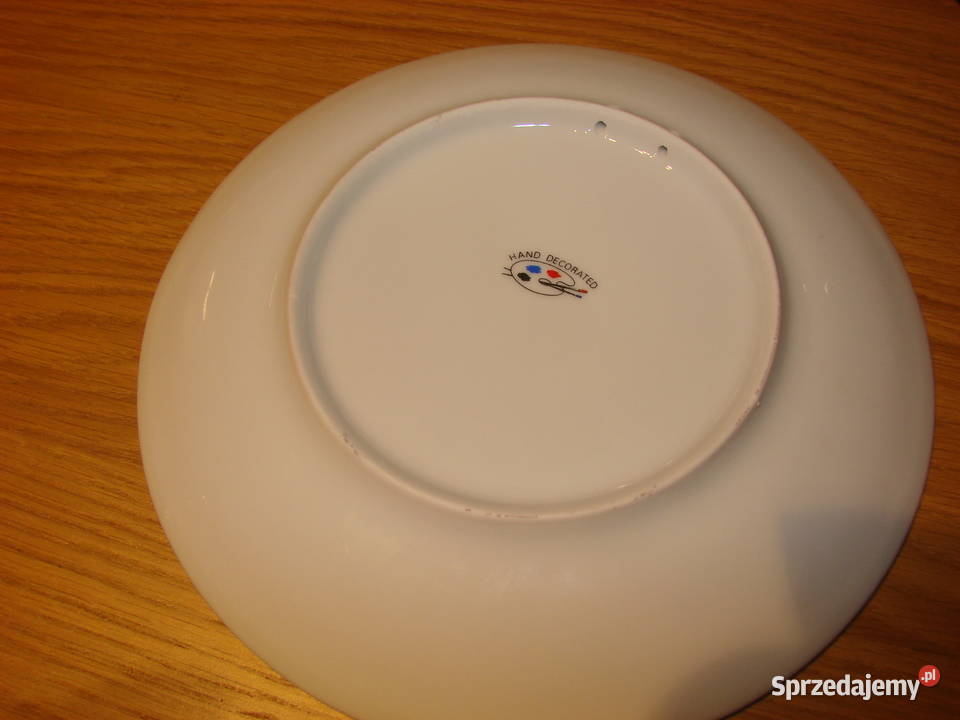 Parowóz Mallard porcelanowy talerz Derick Bown Pruszcz Gdański