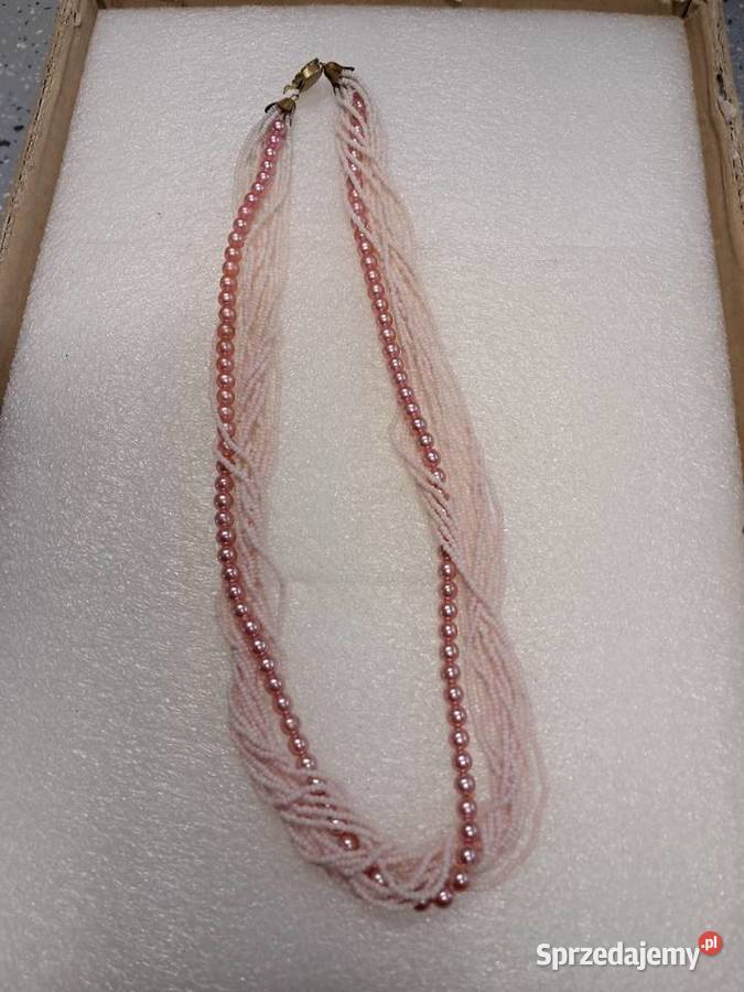 naszyjnik z prlu stan obwód 60 Sandomierz