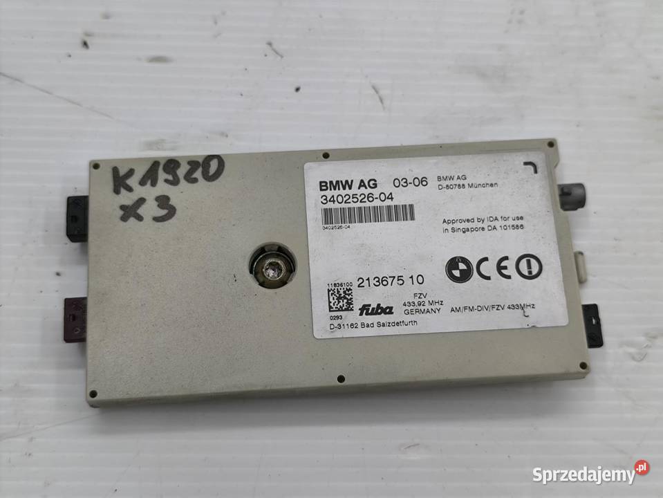 WZMACNIACZ ANTENY BMW X3 E83 3402526 osobowe
