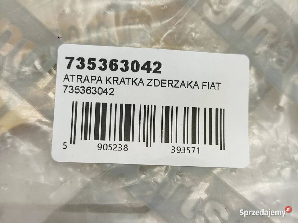 ATRAPA KRATKA ZDERZAKA LEWY PRZÓD FIAT IDEA osobowe
