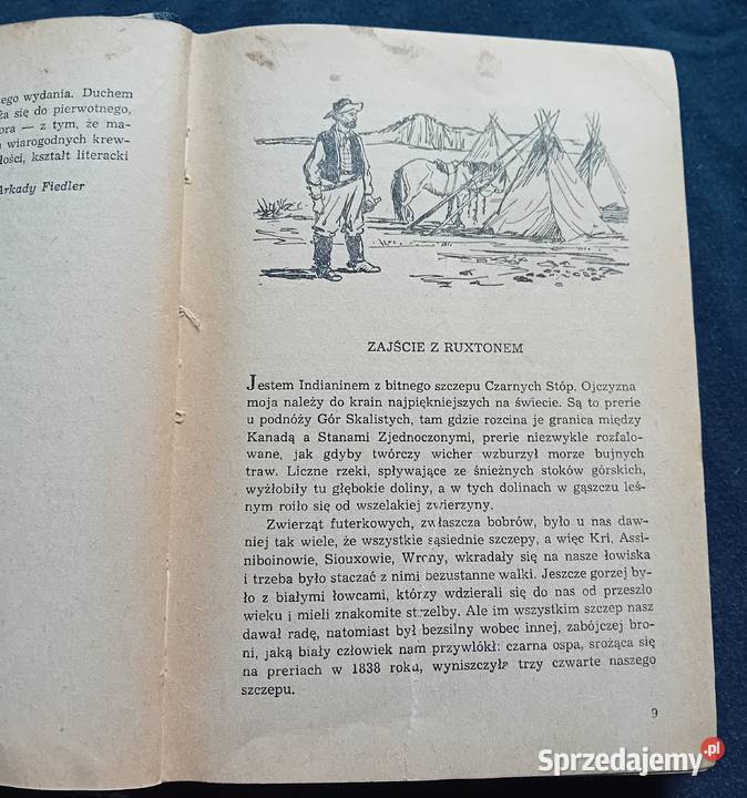 Arkady Fiedler Mały Bizon Iskry 1953 r Wydanie wielkopolskie Koźminek