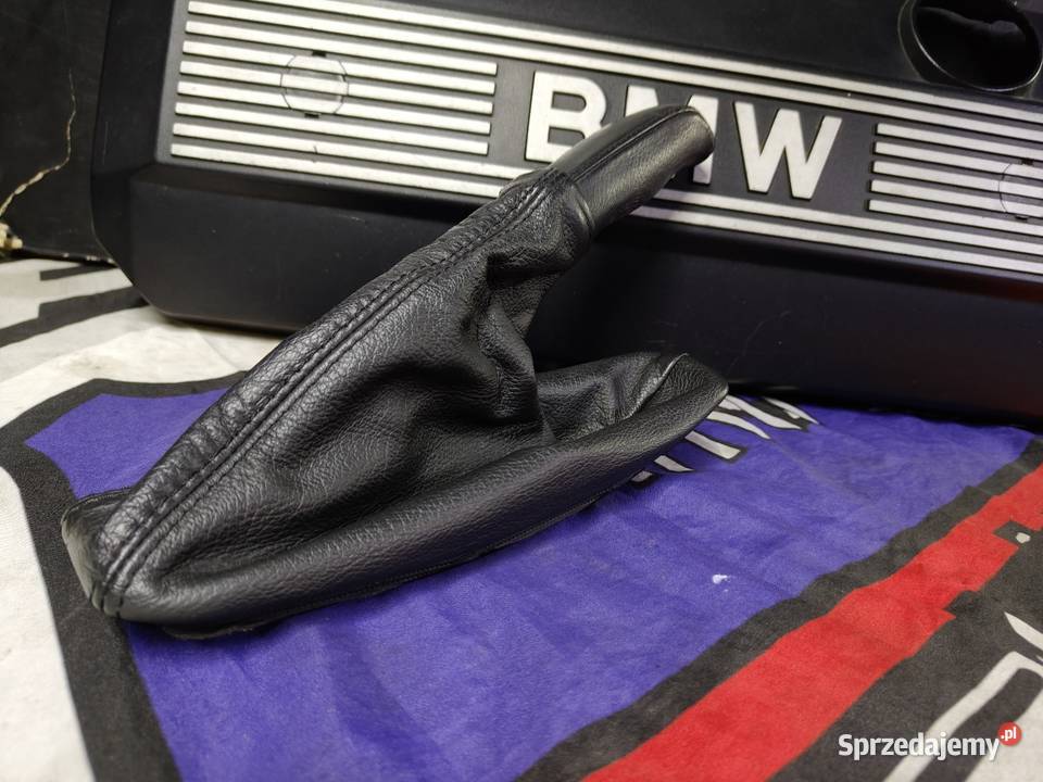 Bmw e46 mieszekdźwignia ręcznego skóra oryginał Dźwignie hamulca ręcznego Aleksandrów Łódzki sprzedam