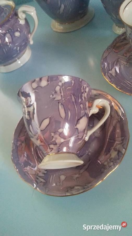 Serwis fioletowy marmurek Chodzież 10 osób łódzkie Łódź