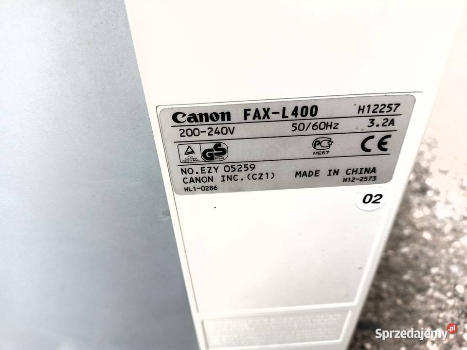 Urządzenie wielofunkcyjne CANON FAXL 400 Pozostałe Tarnobrzeg