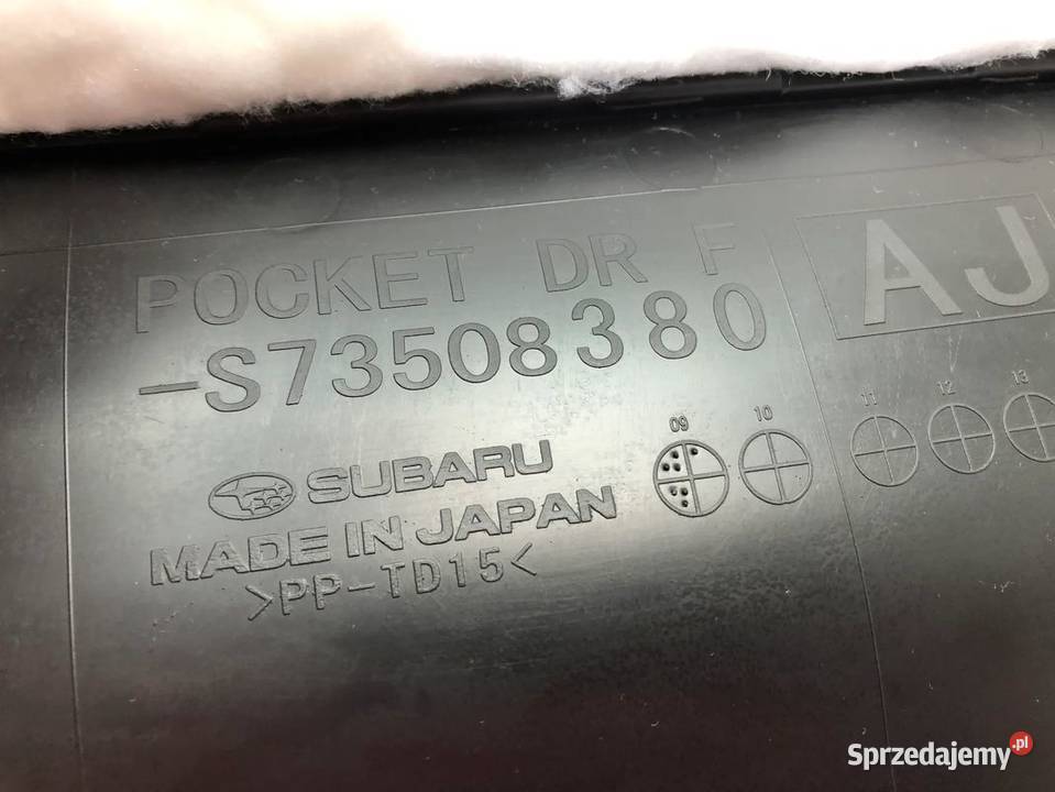 SUBARU OUTBACK IV 4 BR 20092014 BOCZEK TAPICERKA Skarżysko-Kamienna