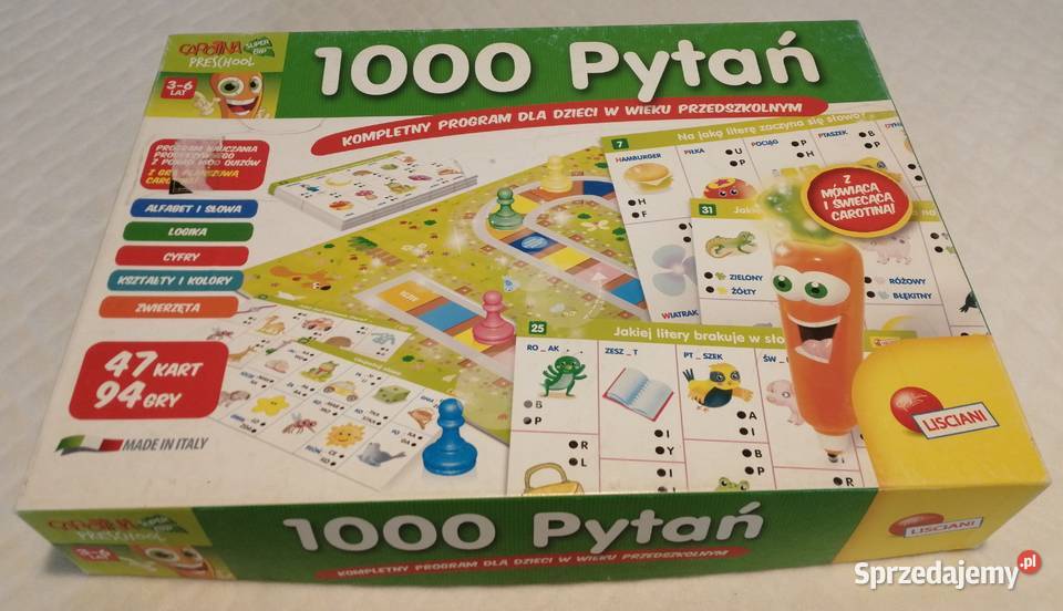 Carotina Marchewka 1000 Pytań Lisciani Dante śląskie Czeladź