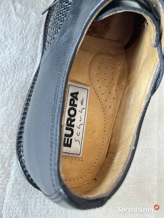 Europa shoes całe ze skóry półbuty męskie Jastrzębie-Zdrój