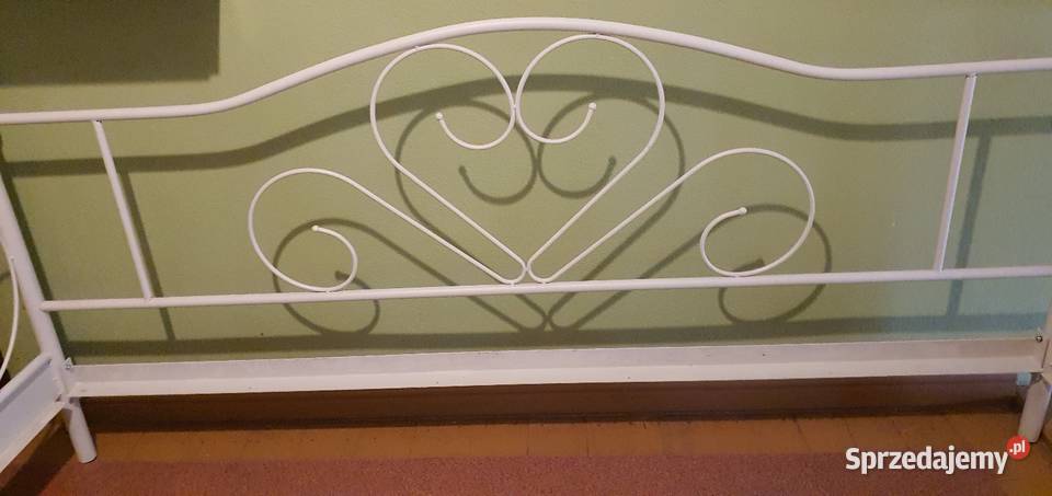 Łóżko metalowe ecru 90x200 Dom i Ogród Olsztyn