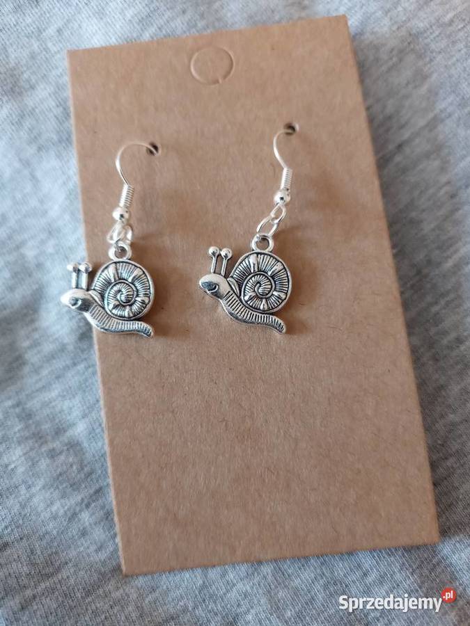 Kolczyki Ślimaki handmade Kolczyki śląskie Sosnowiec