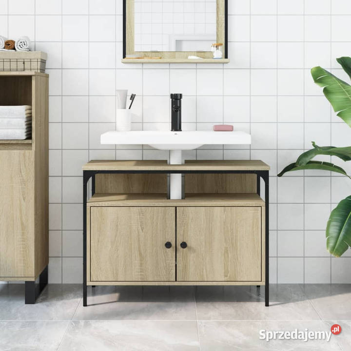 Szafka pod umywalkę dąb sonoma 80x30x60 WM842442 Meble Warszawa