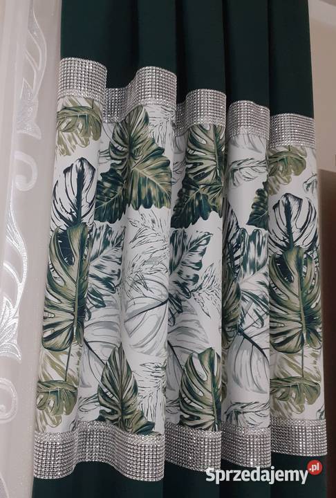 Zasłony butelkowa zieleń mazowieckie Mława