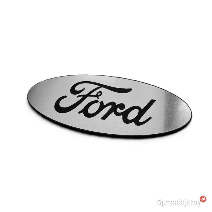 Emblemat Ford 60x24mm srebrny naklejka znaczek