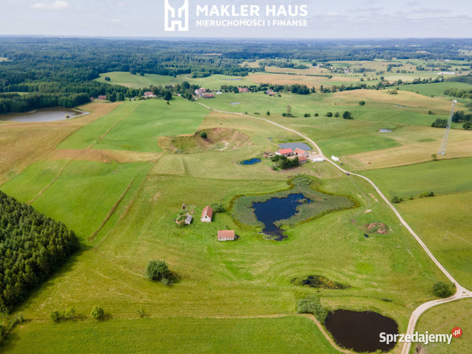 Siedlisko 4 ha ze stawem Puszcza Borecka Mazury 103m2 Zawady