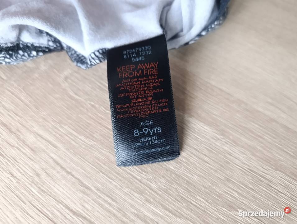 Sukienka czarna w sowy Bluezoo 134 Kwidzyn