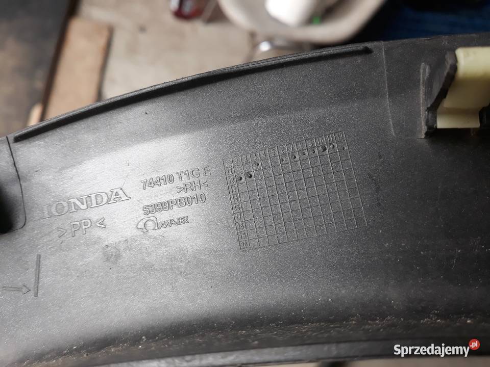 HONDA CRV CRV LISTWA BŁOTNIKA PRAWA TYŁ PRAWY Międzychód sprzedam
