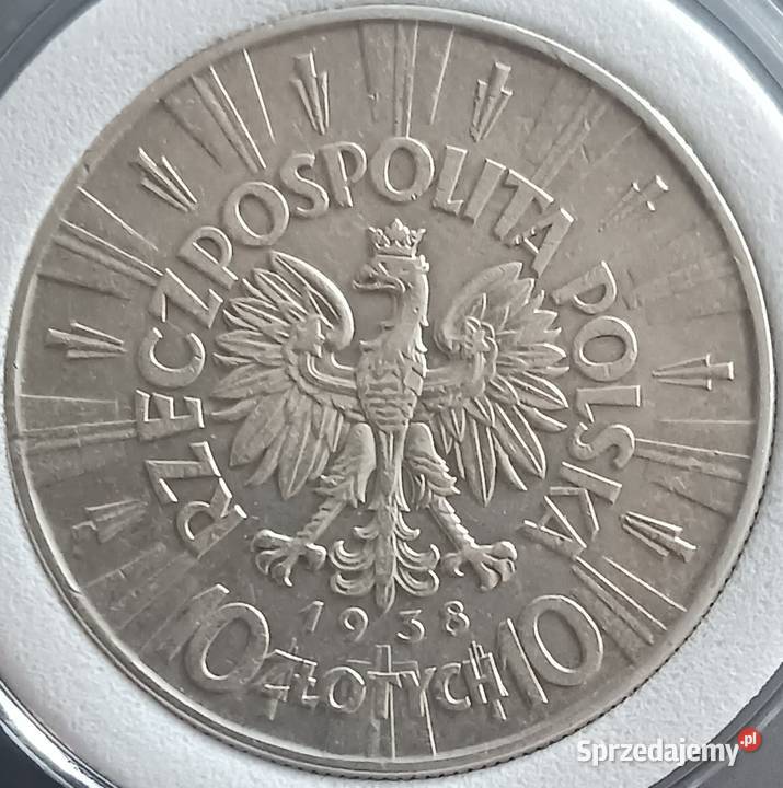 10 J Piłsudski 1938 r 1 piękne rzadkość wielkopolskie Konin