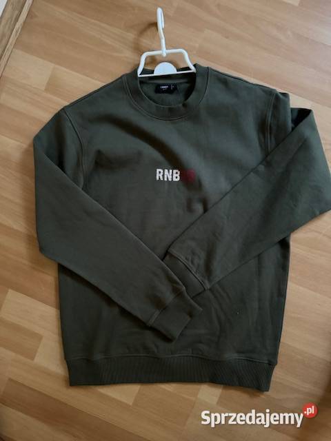 Carry Bluza męska M zielona z nadrukiem z przodu