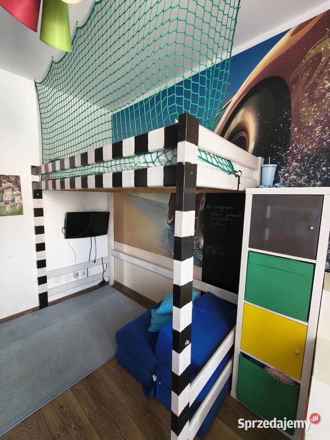 Łóżko piętrowe Bramka 90x200 regały IKEA TROFAST Kraków