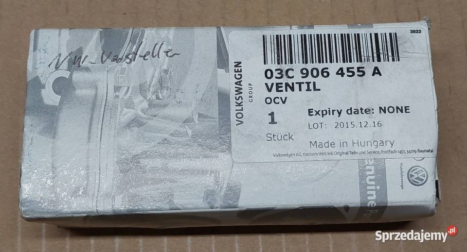 ZAWÓR ZMIENNYCH FAZ ROZRZĄDU VW AUDI SEAT SKODA Silniki i osprzęt Mielęcin