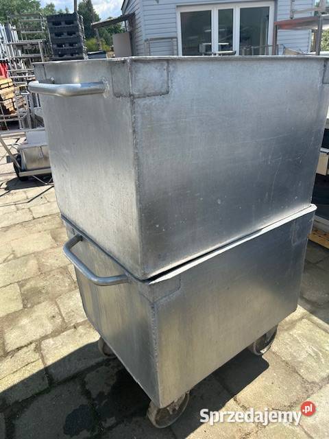 Zbiornik aluminiowy 70 x 83 x 60 na kółkach Głogówko sprzedam