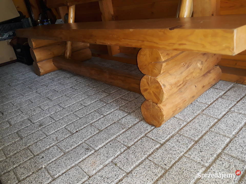 Ławka z bali Mikołów