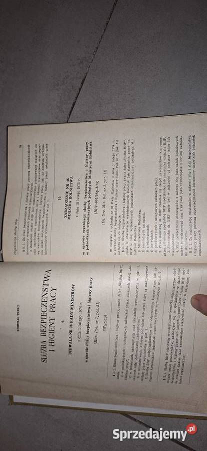 II wydanie niski nakład Zbiór przepisów BHP w Łęczyca