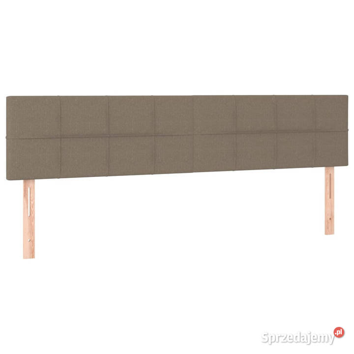 Zagłówek do łóżka z LED taupe 200x5x7888 tkanina mazowieckie