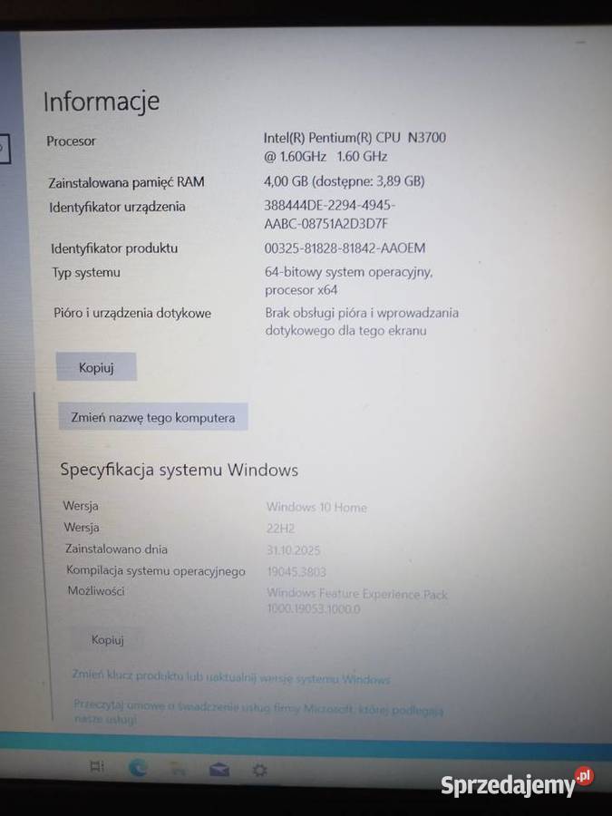 Sprzedam laptop ASUS mało używany Asus Słupno
