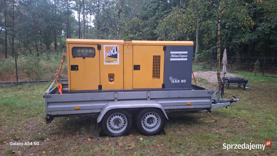 Agregat prądotwórczy 65 Kw Atlas Copco Agregaty prądotwórcze kujawsko-pomorskie sprzedam