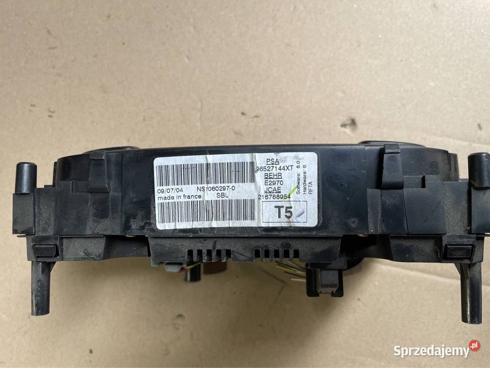 96527144XT panel nawiewu klimatyzacji Peugeot Rok produkcji 2005 Szczecin