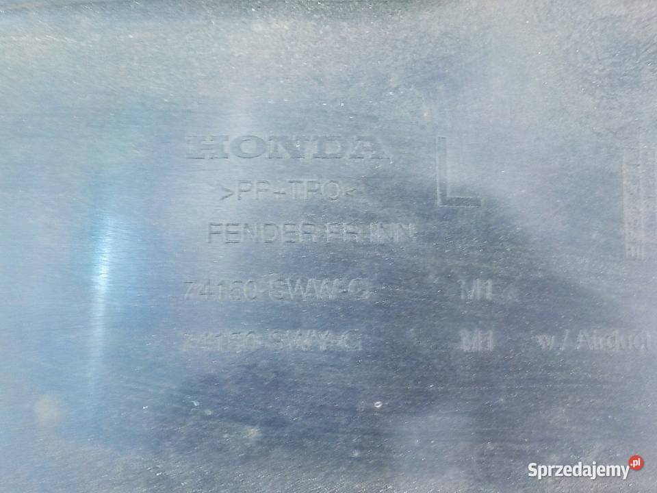 HONDA CRV III 22 ICTDI 08r 5D nadkole lewe przod Suków